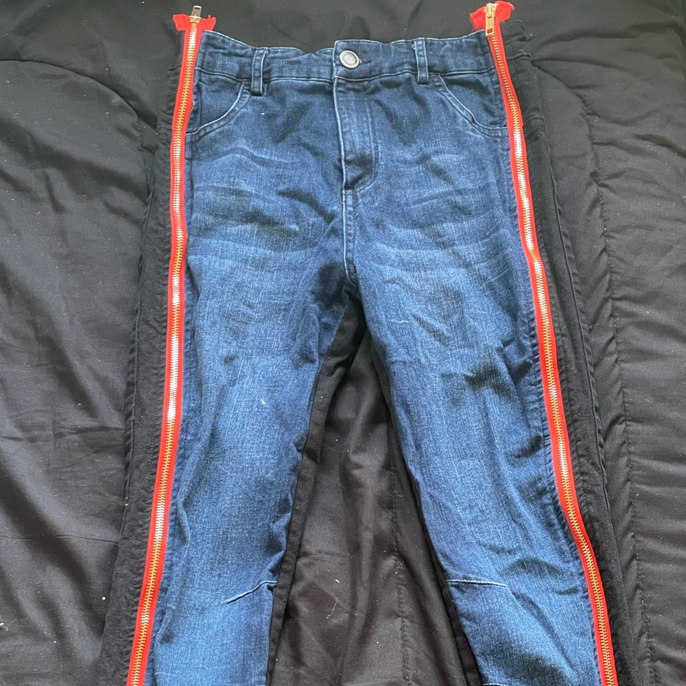 Double color jeans